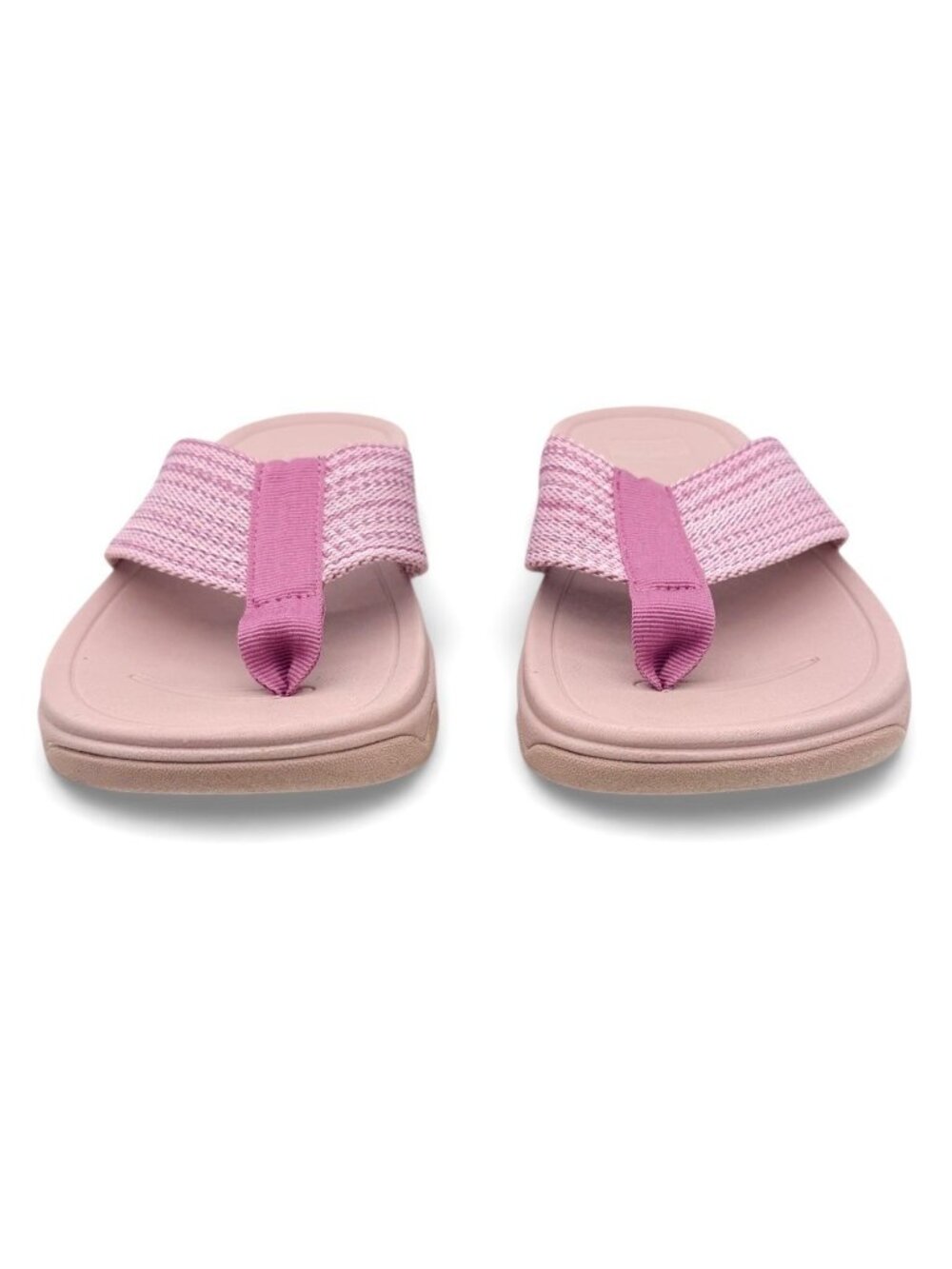 FitFlop Surfa Sandals Womens 6 Pink Woven Arch Support Ergonomic Flip Flops New - Picture 4 of 7
